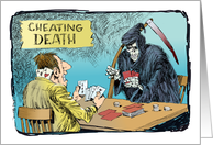 Amusing Happy Birthday to the Avid Poker Player Cartoon card