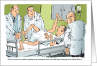 Funny Feel Better and Get Well Bones on Wrong Cartoon card