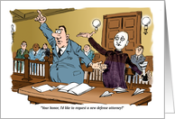 Amusing Blank All Purpose Guilty Client and Mime Attorney card