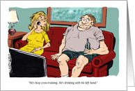 Addiction Recovery Support Message in a Cartoon card