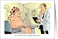 Amusing I Had the Dreaded COVID 19 and Survived Cartoon card
