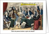 Fun National Peanut Butter Day and Patrick Henry’s Historic Dog card