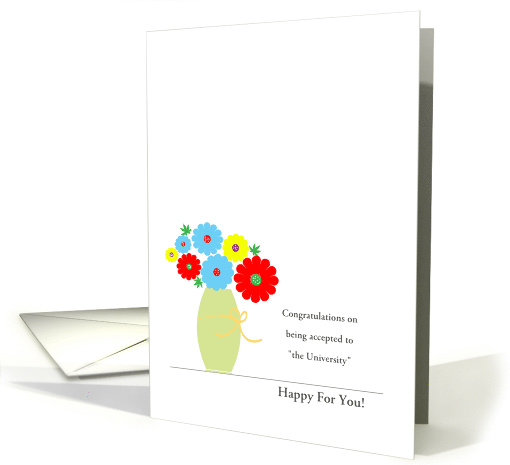 Customizable School Acceptance Congratulations Cards,... (1244856)