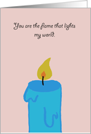 Flame Of My World card