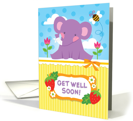 Get Well Soon  cute elephant card (1425968)