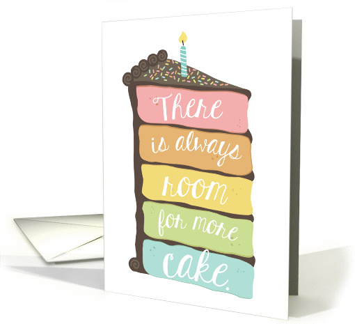Always Room For Cake Birthday card (1278850)