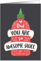 Awesome Sauce Father’s Day card