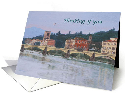 Florence Landscape Italy Thinking of you card (1215912)