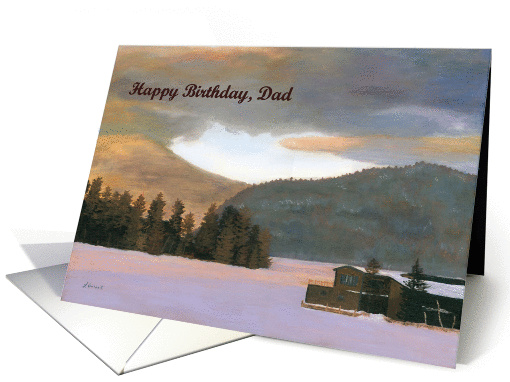 Winter Camp Father's Birthday Day card (1223364)