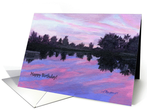Camp Sunset Reflections Birthday card (1286618)