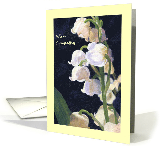 Lily of the Valley Floral with Sympathy card (1478000)