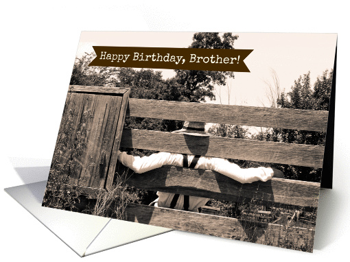 For Brother on his Birthday -- Country Theme card (1213502)
