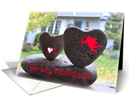 Be My Valentine - Heart Shaped Rock Photograph Cupid... (1340722)