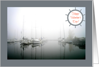 Valentine’s Day - Sailboats in the Fog - Yacht Club card