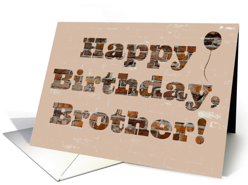Happy Birthday Brother - Bricks - Mortar - Handyman card (1369674)
