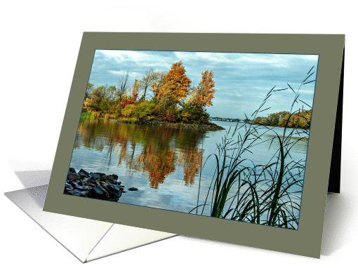 Greetings - From Our Little Corner of the World - Island in Fall card