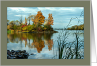 Greetings - From Our Little Corner of the World - Island in Fall card