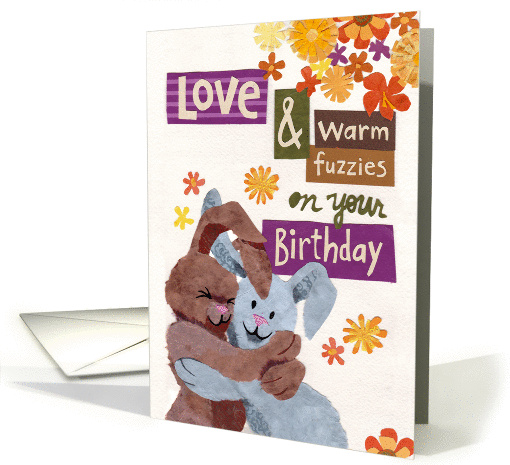 Bunny Hug Birthday card (1461236)