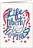 Life, Liberty, Happiness, and Congratulations on US Citizenship card