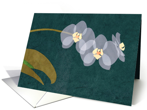 White Orchids Note card (1495378)
