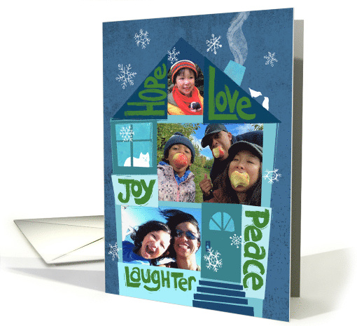 Holiday Wishes from Our Home Custom Photos card (1801258)