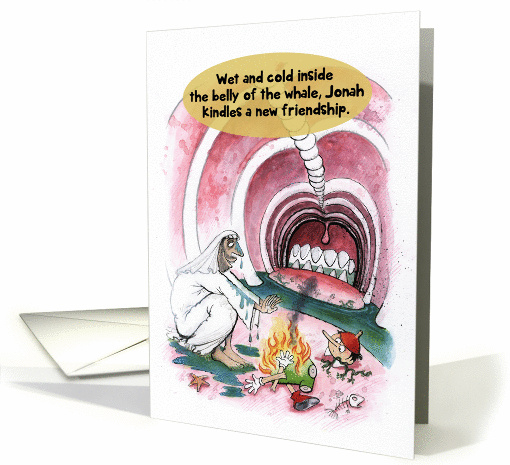 Jewish Humor Jonah Whale Kindle Friendship Funny Birthday card