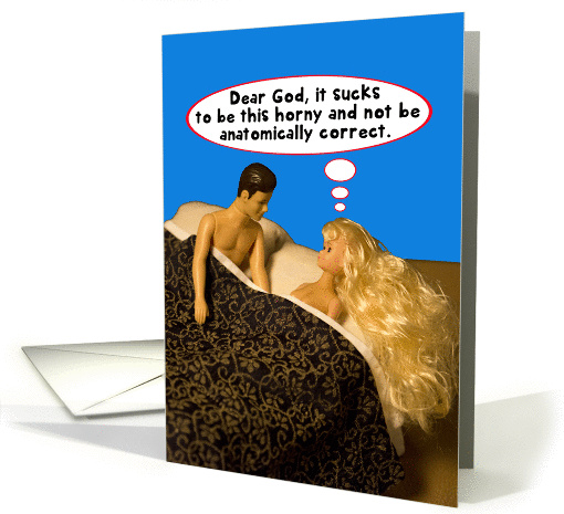 Not Anatomically Correct Horny Funny Valentine's Day Card for Him card