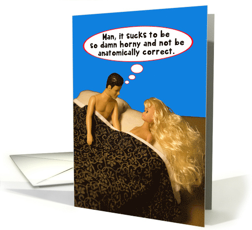 Not Anatomically Correct Horny Funny Valentine's Day Card for Her card