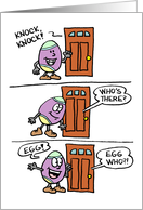 Knock Knock Easter Egg card