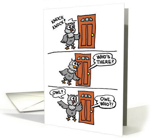Knock Knock Owl Love You Valentine's Day card (1274810)