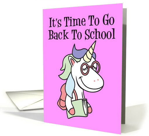 Back To School Unicorn card (1785036)