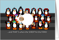Sheep Hits Fans - any occasion, funny card