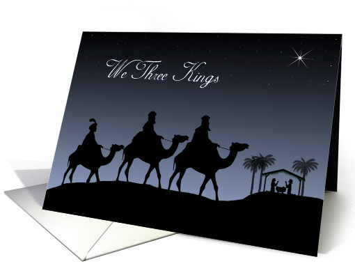 Christian We Three Kings Nativity for Christmas card (1299528)
