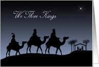 Christian We Three Kings Nativity for Christmas card