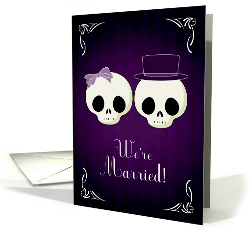 Announce Your Marriage with a Gothic Theme Announcement card (1366946)
