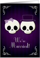 Announce Your Marriage with a Gothic Theme Announcement card
