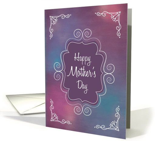 Vintage Frame with Happy Mothers Day and Swirl Corners card (1368206)
