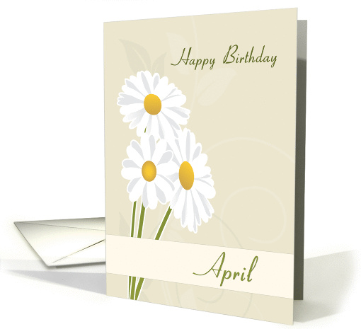 Daisies April Birth Flower for Birthday card (1378116)