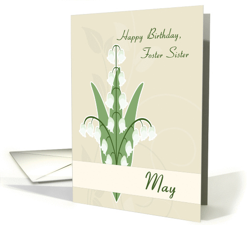 White Lilies of the Valley Birth Flower for Foster Sister... (1378484)