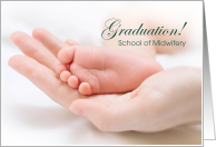 Graduation from School of Midwifery Announcement card