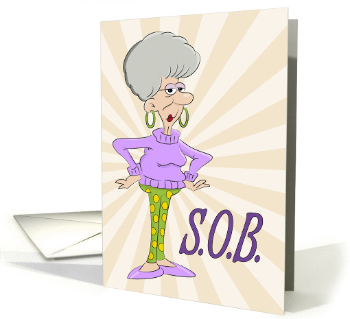 Sassy Lady for Spunky Old Broads Day card (1453468)