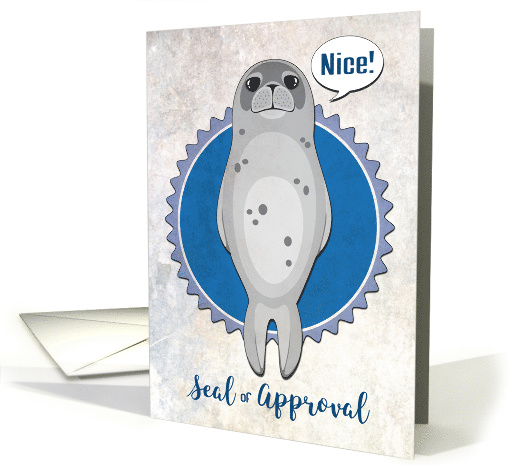 Pun Seal of Approval Congratulations card (1477200)