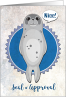 Pun Seal of Approval Congratulations card