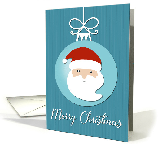 Santa Face on Christmas Decoration card (1534404)