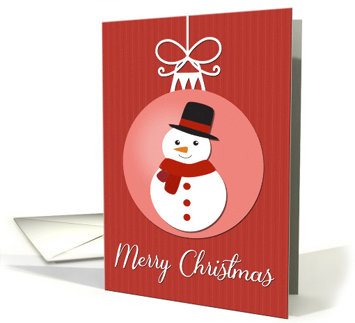 Snowman on Christmas Decoration card (1534406)