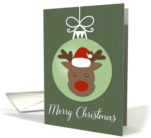 Reindeer on Christmas Decoration card (1534408)