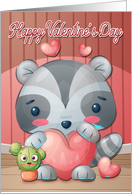 Racoon Holding Heart...