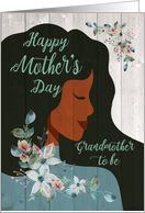 African American Grandmother to be for Mothers Day card