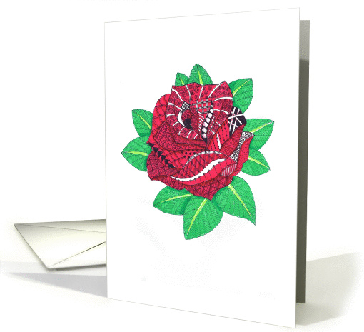 Red Rose, Valentine's Day card (1421488)