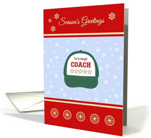 cycling coach season's greetings humor card (1451502)